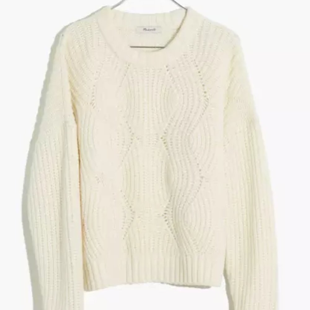 Cream Madewell sweater NWOT